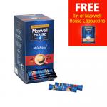 Maxwell House Coffee 200 Sticks (Pack 2) with a FREE Maxwell House Instant Cappuccino Coffee 750g 57096XX