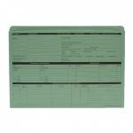 ValueX Pre-Printed Personnel Wallet Manilla 332x238mm 270gsm Green (Pack 50) PWG01 57114CF