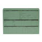 ValueX Pre-Printed Personnel Wallet Manilla 332x238mm 270gsm Green (Pack 50) PWG01 57114CF