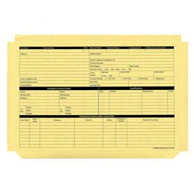 Custom Forms Personnel Pre-Printed Wallet Manilla 330x235mm 270gsm Yellow (Pack 50) PWY01 57135CF
