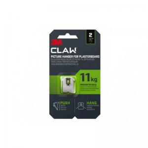 3M CLAW Picture Hanger For Plasterboard Stainless Steel Holds Up To