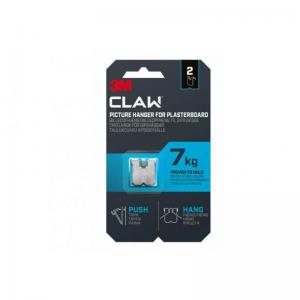 3M CLAW Picture Hanger For Plasterboard Stainless Steel Holds Up To