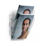 Durable FLEXIPLUS 2 A5 Portrait Literature Holder Wall Mounted Document Holder Clear - 1709013400 57259DR