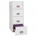 Phoenix Vertical Fire File 4 Drawer Filing Cabinet Key Lock White FS2254K 57800PH