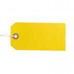 ValueX Reinforced Coloured Strung Tag 120x60mm Yellow (Pack 1000) T257824 57824CT