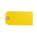 ValueX Reinforced Coloured Strung Tag 120x60mm Yellow (Pack 1000) T257824 57824CT