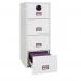 Phoenix Vertical Fire File 4 Drawer Filing Cabinet Finger Lock White FS2254F 57828PH