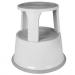 ValueX Metal Step Stool With Castors Grey 7RLSTEP-GY 57908CT