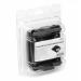 The photograph shows a Durable DURACARD monochrome black printer ribbon cartridge, designed for use with the ID 300 printer. The cartridge is durable and comes with various name badge accessories.