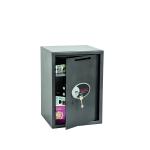 Phoenix Vela Deposit Home and Office Size 4 Safe Key Lock Graphite Grey SS0804KD 58234PH