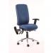 Chiro High Back Chair Blue With Adjustable And Folding Arms KC0002 58370DY