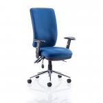 Chiro High Back Chair with Arms Blue OP000007 58384DY