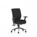 Chiro Medium Back Chair with Arms Black OP000010 58419DY