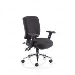 Chiro Medium Back Chair with Arms Black OP000010 58419DY