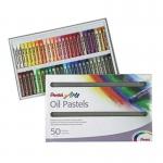 Pentel Arts Oil Pastels Assorted Colours Set (Pack 50) - PHN4-50 58449PE