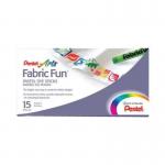 Pentel Arts Fabric Fun 15 Pastel Dye Sticks (Pack 1) - PTS-15 58456PE