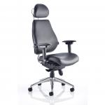 Chiro Plus Ultimate Chair Black Leather PO000013 58482DY