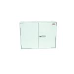 In the image, there is a sleek and modern looking Phoenix Commercial Key Cabinet with a light grey finish. The cabinet has a large capacity of 600 hooks, perfect for storing and organizing various keys. It also features an electronic lock for added security. The overall design is professional and efficient, making it a great addition to any commercial setting.