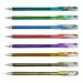 Pentel Hybrid DualMetallic 1.0mm Gel Pen 8-piece Cardboard Fantasy Assorted Colours (Pack 8) - YK110DM8-M 58547PE