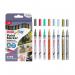 Pentel Paint Marker Fine Bullet Tip Assorted Metallic Colours (Pack 8) - YMSP108MET-M 58575PE