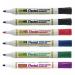 Pentel Everyday Whiteboard Marker 6-piece Cardboard Wallet Assorted Colours (Pack 6) - YMW856-M 58582PE