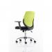 Dura Medium Back Task Operator Office Chair With Arms Green BackBlack Airmesh Seat - OP000016 58622DY