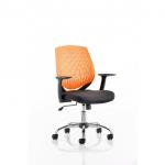 Dura Medium Back Task Operator Office Chair With Arms Orange BackBlack Airmesh Seat - OP000019 58636DY