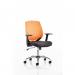 Dura Medium Back Task Operator Office Chair With Arms Orange BackBlack Airmesh Seat - OP000019 58636DY