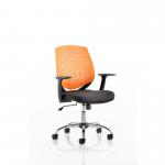 Dura Medium Back Task Operator Office Chair With Arms Orange Back/Black Airmesh Seat - OP000019 58636DY