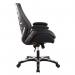 Nautilus Designs Celeste Medium Back Mesh Office Chair With Adjustable Padded Arrms Black - Certified for 24 Hour Use - BCML500BK 58638NA