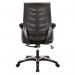 Nautilus Designs Celeste Medium Back Mesh Office Chair With Adjustable Padded Arrms Black - Certified for 24 Hour Use - BCML500BK 58638NA