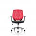 Dura Medium Back Task Operator Office Chair With Arms Red BackBlack Airmesh Seat - OP000020 58643DY