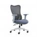 Nautilus Designs Zephyr High Back Mesh Ergonomic Task Operator Office Chair With Height Adjustable Arms Grey - BCMJ375GY 58652NA