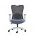 Nautilus Designs Zephyr High Back Mesh Ergonomic Task Operator Office Chair With Height Adjustable Arms Grey - BCMJ375GY 58652NA