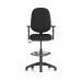 Eclipse Plus I Black Chair With Adjustable Arms With Hi Rise Kit KC0246 58685DY