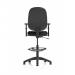 Eclipse Plus I Black Chair With Adjustable Arms With Hi Rise Kit KC0246 58685DY