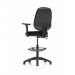 Eclipse Plus I Black Chair With Adjustable Arms With Hi Rise Kit KC0246 58685DY
