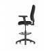 Eclipse Plus I Black Chair With Adjustable Arms With Hi Rise Kit KC0246 58685DY