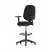 Eclipse Plus I Black Chair With Adjustable Arms With Hi Rise Kit KC0246 58685DY