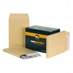 New Guardian Pocket Gusset Envelope C4 Peel and Seal Plain Power-Tac 25mm Gusset 130gsm Manilla (Pack 100) - E27266 58717BG