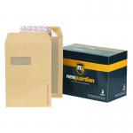 New Guardian Board Backed Envelope C4 Peel and Seal Window Power-Tac 130gsm Manilla (Pack 125) - B26526 58766BG