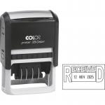 COLOP P38 Dater Self-Inking RECEIVED (DayMonthYear) Stamp Up To 5 Lines of Custom Text 33x56mm - C133751REC 58778CL