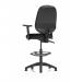 Eclipse Plus II Chair Black Adjustable Arms Hi Rise Kit KC0258 58832DY