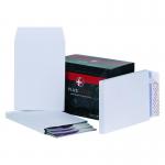 Plus Fabric Pocket Gusset Envelope C4 Peel and Seal Plain Power-Tac 25mm Gusset 120gsm White (Pack 100) - C26766 58934BG