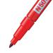 Pentel N50S Permanent Marker Fine Bullet Tip 0.5-1mm Line Red (Pack 12) - N50S-B 59074PE