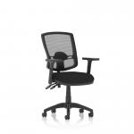 Eclipse Plus II Mesh Deluxe Chair Black Adjustable Arms KC0301 59084DY