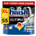 Finish Ultimate Deep Clean And Shine Dishwasher Tablets Lemon (Pack 55) - 3279116 59107RH