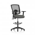 Eclipse Plus II Mesh Deluxe Chair Charcoal Adjustable Arms Hi Rise Kit KC0314 59175DY