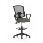 Eclipse Plus II Mesh Deluxe Chair Charcoal Loop Arms Hi Rise Kit KC0317 59196DY