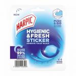 Harpic Hygienic And Fresh Marine Toilet Stickers Freshener (Pack 4) - 3275279 59205RH